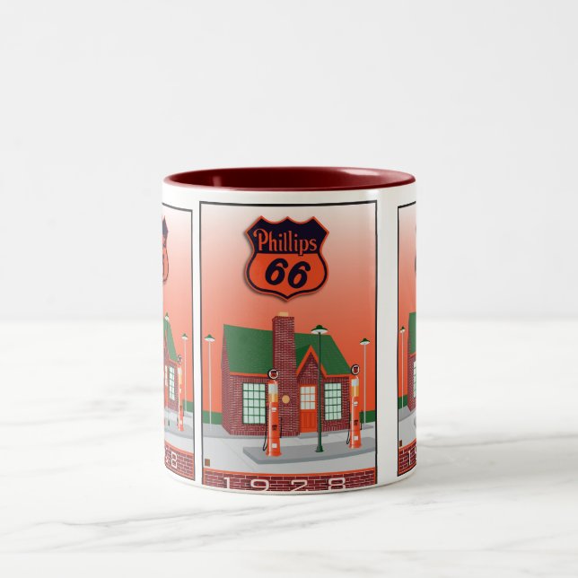Caneca De Café Em Dois Tons Phillips 66 (Centro)