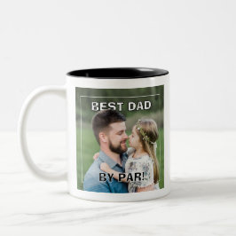 Caneca De Café Em Dois Tons PhotoPop Melhor Pai Por Par Foto Personalizada Ten