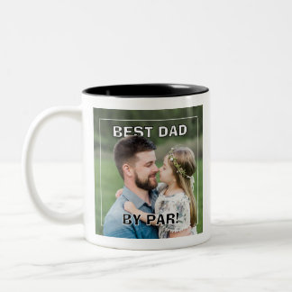 Caneca De Café Em Dois Tons PhotoPop Melhor Pai Por Par Foto Personalizada Ten