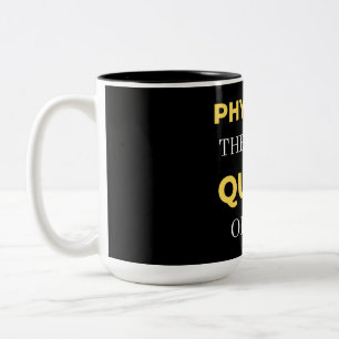 Caneca De Café Em Dois Tons Physical Therapist Queen Of Pain