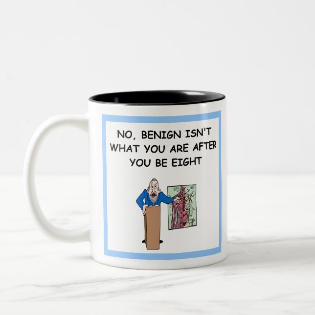 Caneca De Café Em Dois Tons piada de medicina (Esquerda)
