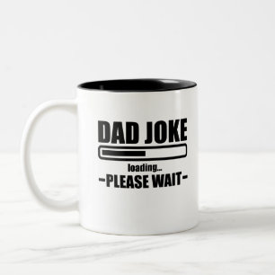 Caneca De Café Em Dois Tons Piada de Pai Carregando Dia dos Pais Engraçado