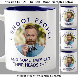 Caneca De Café Em Dois Tons Piada Engraçada Foto Personalizada Fotógrafo Novid