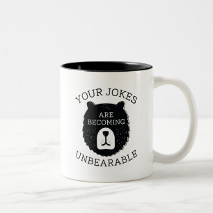 Caneca De Café Em Dois Tons Piadas insuportáveis