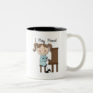 Caneca De Café Em Dois Tons Piano - camiseta e presentes fêmeas