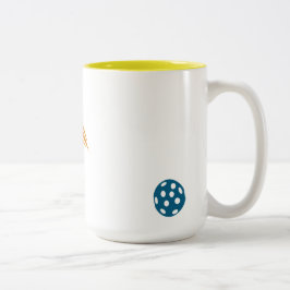 Caneca De Café Em Dois Tons Pickle Ball Humor Mug