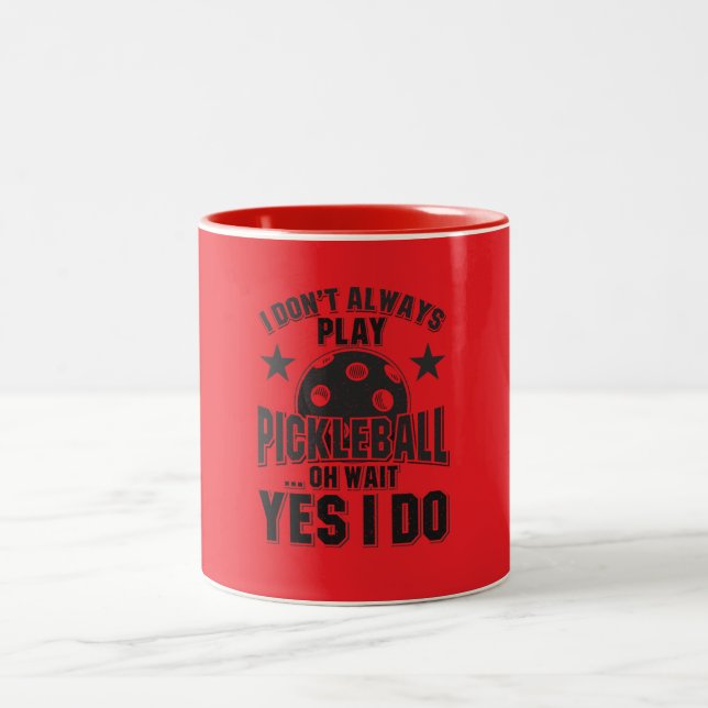 Caneca De Café Em Dois Tons Pickleball (Centro)