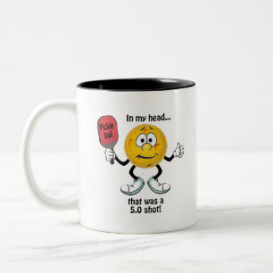Caneca De Café Em Dois Tons Pickleball 5,0