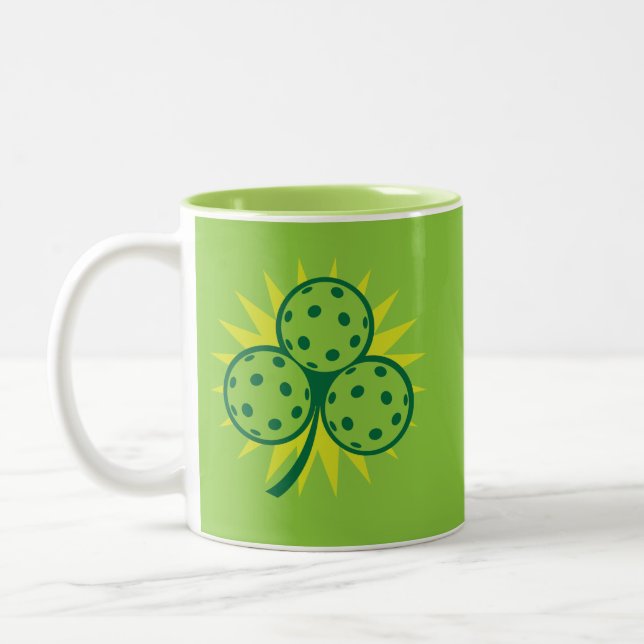 Caneca De Café Em Dois Tons Pickleball is my lucky charm (Esquerda)