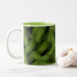 Caneca De Café Em Dois Tons Pickles Mug