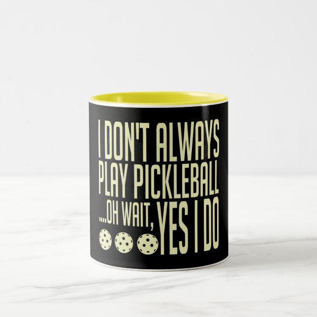 Caneca De Café Em Dois Tons Picleball (Centro)