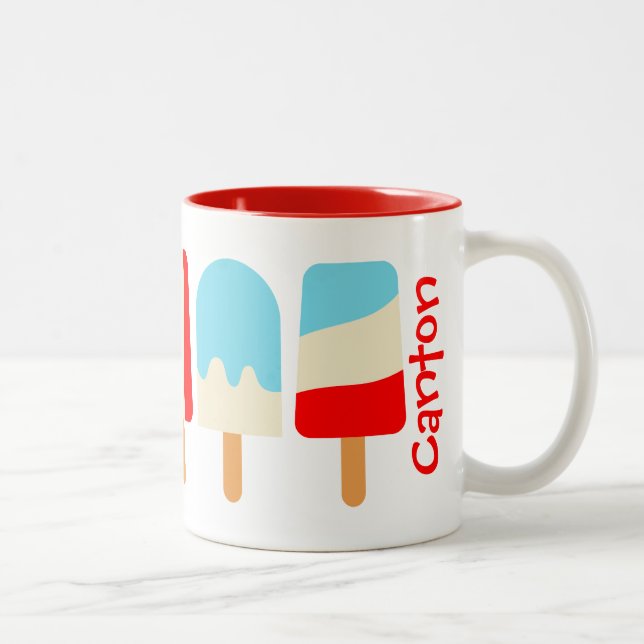 Caneca De Café Em Dois Tons Picles Personalizados (Direita)