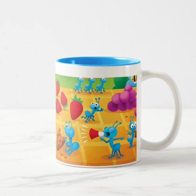 Caneca De Café Em Dois Tons Picnic de verão (Direita)