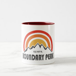 Caneca De Café Em Dois Tons Pico Boundary Nevada