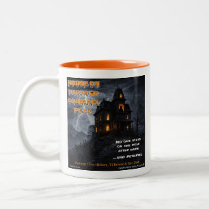 Caneca De Café Em Dois Tons Pico Esquilo Assombrado