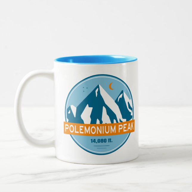 Caneca De Café Em Dois Tons Pico Polemonium Califórnia Estrelas Lua (Esquerda)