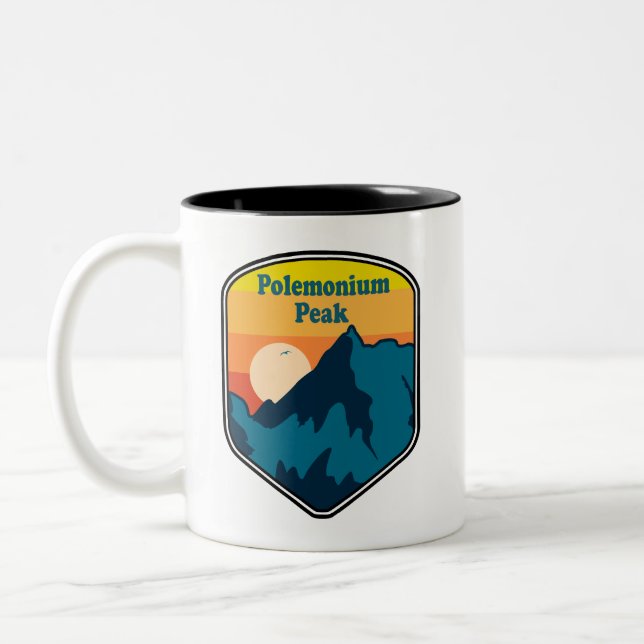 Caneca De Café Em Dois Tons Pico Polemonium Califórnia Nascer do Sol (Esquerda)