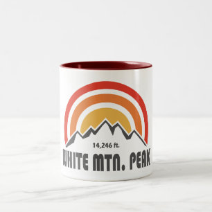 Caneca De Café Em Dois Tons Pico White Mountain Califórnia
