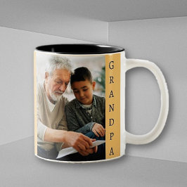 Caneca De Café Em Dois Tons Picture perfect gift for Grandpa