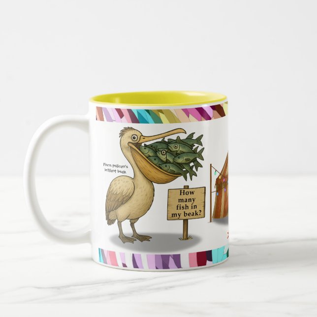 Caneca De Café Em Dois Tons Pierre pelican's brilliant beak (Esquerda)