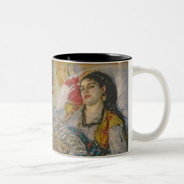 Caneca De Café Em Dois Tons Pierre uma Olympia de Renoir | (Direita)
