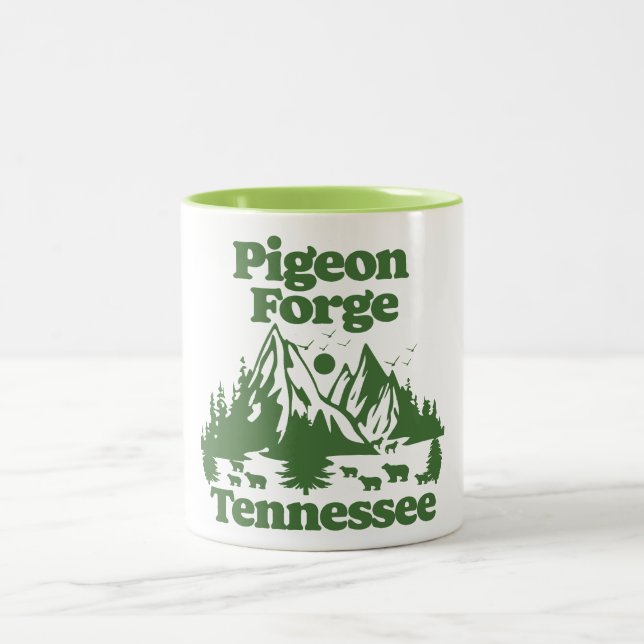 Caneca De Café Em Dois Tons Pigeon Forge Tennessee (Centro)