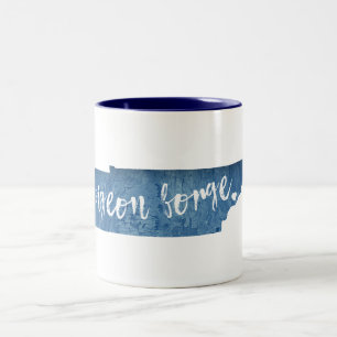Caneca De Café Em Dois Tons Pigeon Forge Tennessee Wood Grain