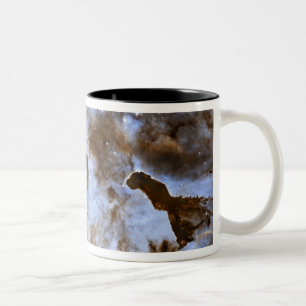 Caneca De Café Em Dois Tons Pilares de Criação de Estrelas da Carina Nebula