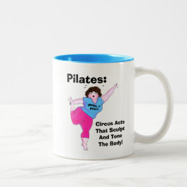 Caneca De Café Em Dois Tons "PILATES - Atos de Circo"