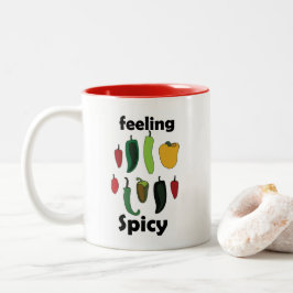 Caneca De Café Em Dois Tons Pimenta Sentimento Apimentado Festa Fiesta