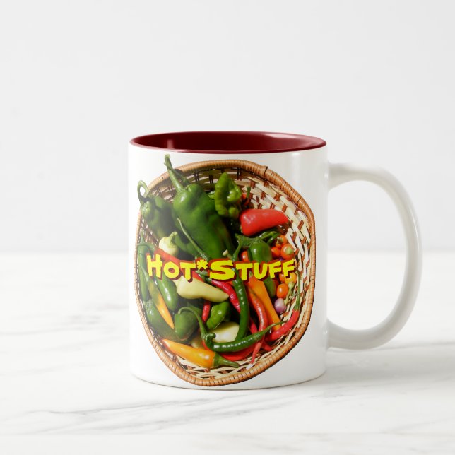 Caneca De Café Em Dois Tons Pimentos Chili Mug (Direita)