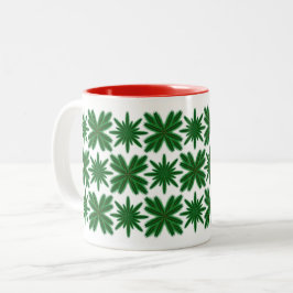 Caneca De Café Em Dois Tons Pine Snowflakes Mug 11oz.