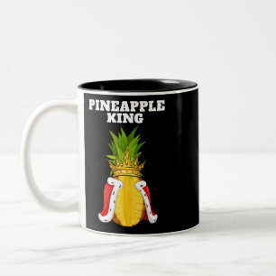 Caneca De Café Em Dois Tons Pineapple King Mens Pineapple Camisa Pin Cubra