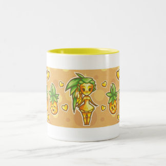 Caneca De Café Em Dois Tons PineappleChibi