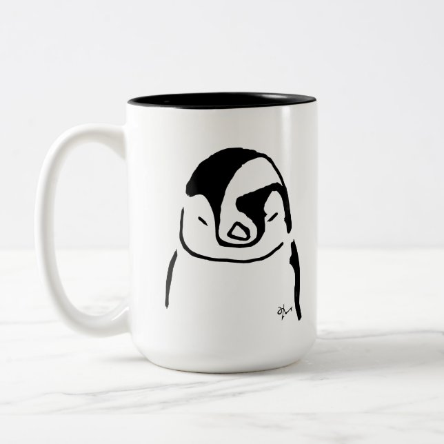 Caneca De Café Em Dois Tons Pinguim - Adolf Lorenzo (Esquerda)