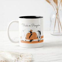 Pinguim de Abóbora Personalizado, Halloween Divert