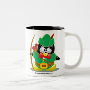 Caneca De Café Em Dois Tons Pinguim de Robin Hood