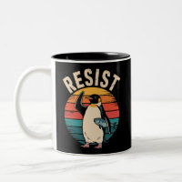 Pinguim Engraçado Resiste Protesto Contra Tarifas