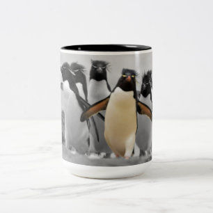 Caneca De Café Em Dois Tons Pinguins de Rockhopper