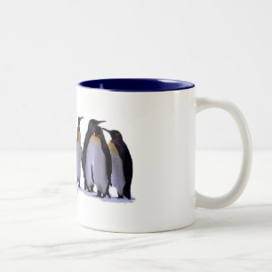 Caneca De Café Em Dois Tons Pinguins seis