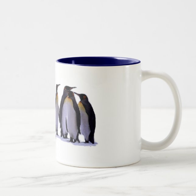 Caneca De Café Em Dois Tons Pinguins seis (Direita)