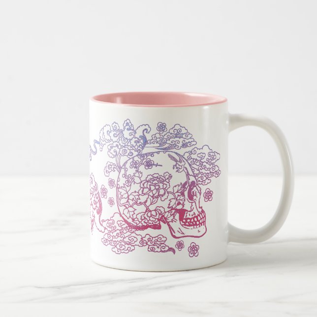 Caneca De Café Em Dois Tons Pink Blossom Skype (Direita)