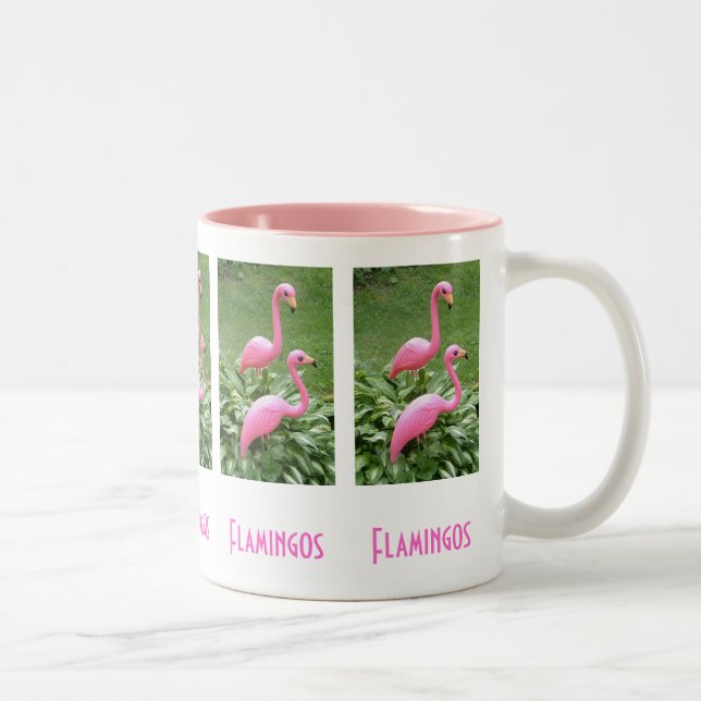 CANECA DE CAFÉ EM DOIS TONS PINK FLAMINGOS (Direita)