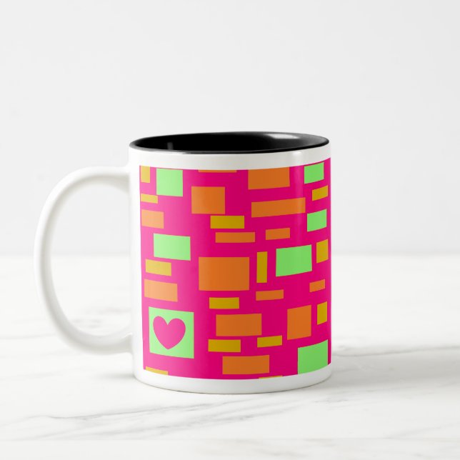 CANECA DE CAFÉ EM DOIS TONS PINK LADY (Esquerda)