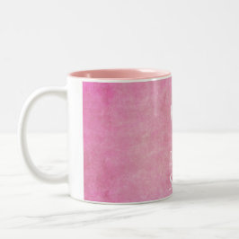 Caneca De Café Em Dois Tons Pink Nunca deixe ninguém apagar sua citação de bri