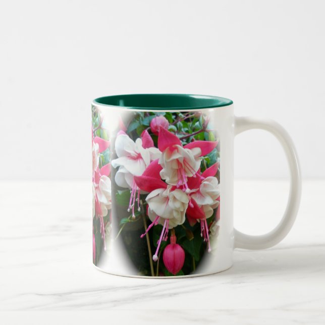 Caneca De Café Em Dois Tons Pink & White Fuschia Mug (Direita)