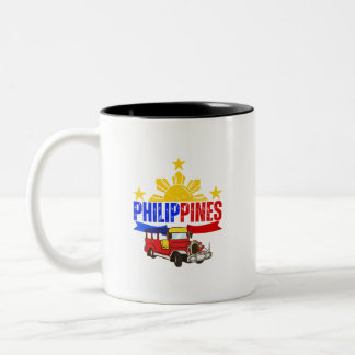 Caneca De Café Em Dois Tons Pinoy Designs Filipinas Jeepney Mug