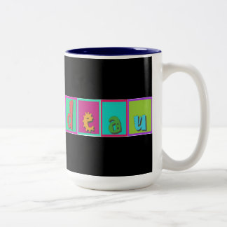 Caneca De Café Em Dois Tons pintadeau pintadine