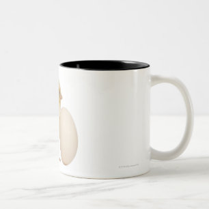Caneca De Café Em Dois Tons Pintinho com ovo (2 dias velho)