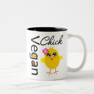 Caneca De Café Em Dois Tons Pintinho do Vegan